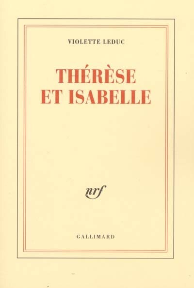Couverture_Thérèse et Isabelle