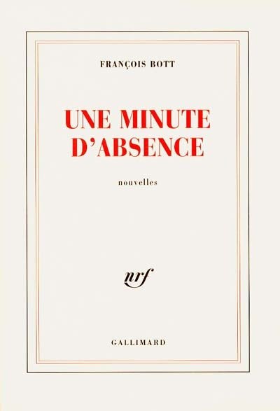 Front cover_Une minute d'absence