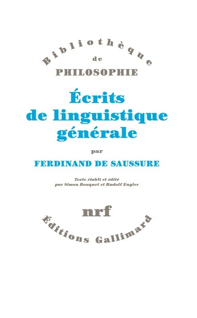 Couverture_Ecrits de linguistique générale