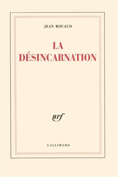 Front cover_La désincarnation
