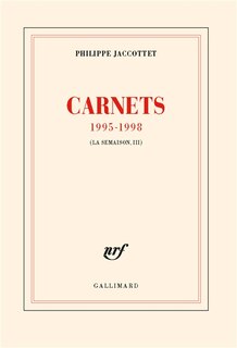Front cover_La semaison, Vol. 3. Carnets 1995-1998