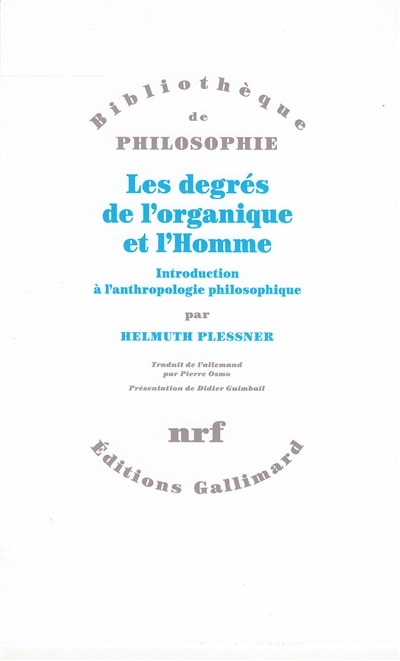 Couverture_Les degrés de l'organique et l'Homme