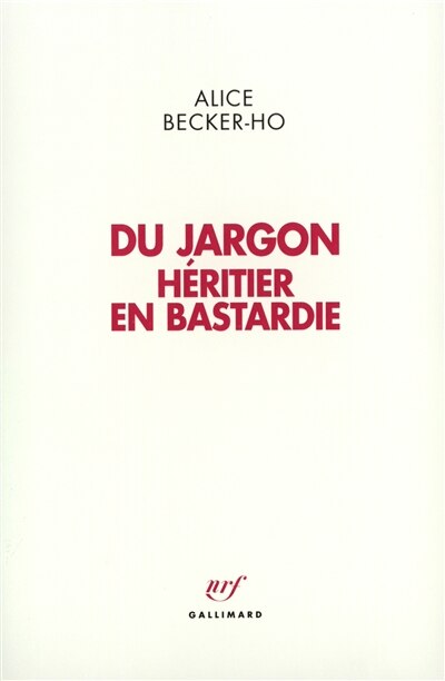 Front cover_Du jargon héritier en Bastardie
