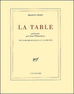 Front cover_La table