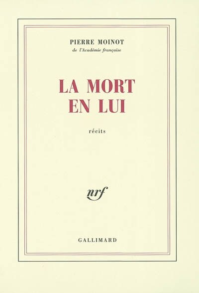 Front cover_La mort en lui
