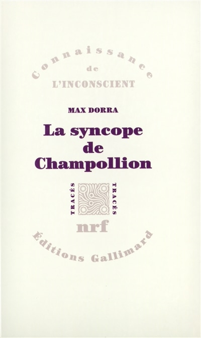 Couverture_La syncope de Champollion : entre les images et les mots