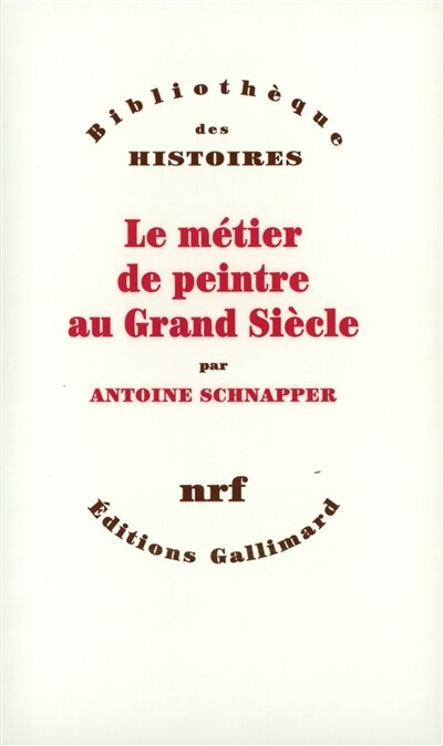Couverture_Le m&eacute;tier de peintre au Grand Si&egrave;cle