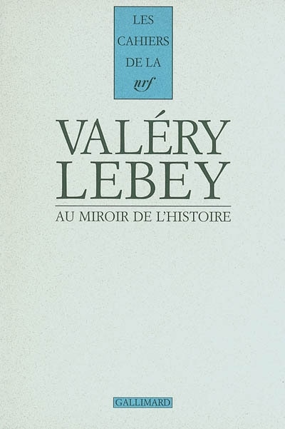 Front cover_Au miroir de l'histoire, choix de lettres 1895-1938