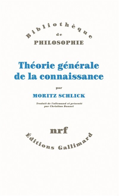 Front cover_Théorie générale de la connaissance