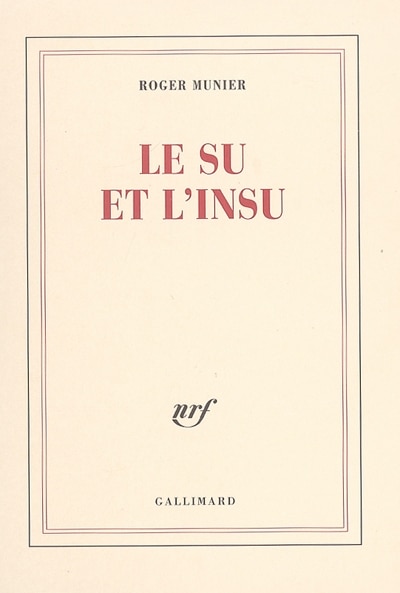 Couverture_Le su et l'insu