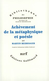 Front cover_Achèvement de la métaphysique et poésie