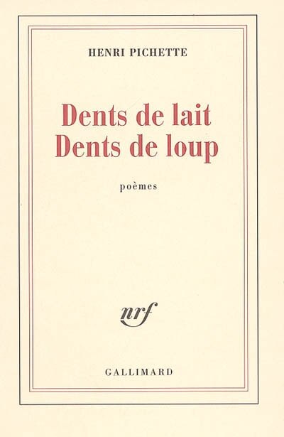 Front cover_Dents de lait dents de loup