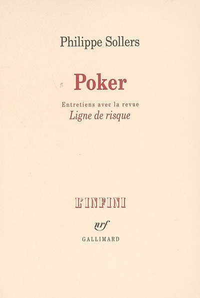 Couverture_Poker : entretiens avec la revue Ligne de risque