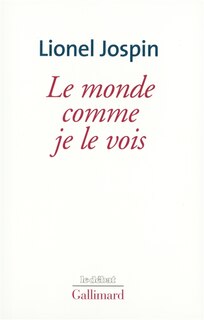 Front cover_Le monde comme je le vois