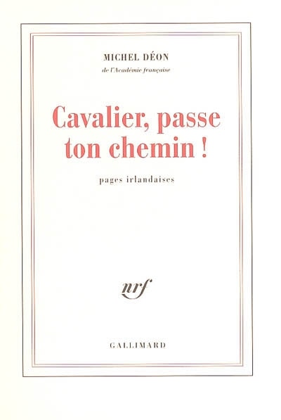 Front cover_Cavalier, passe ton chemin ! : pages irlandaises