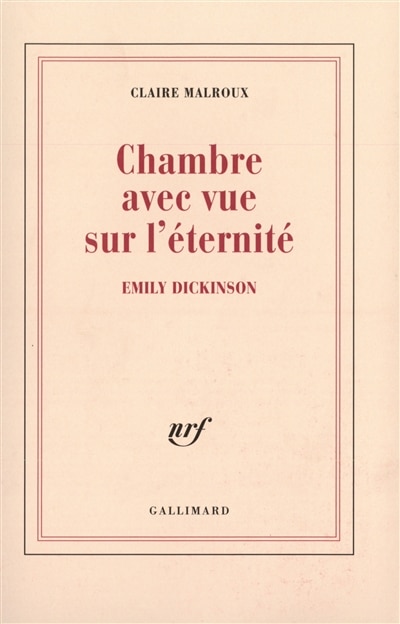 Front cover_Chambre avec vue sur l'éternité : Emily Dickinson
