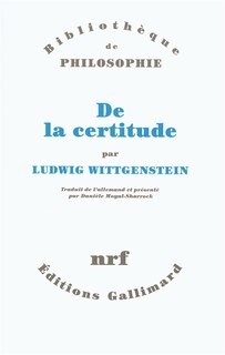 Front cover_De la certitude
