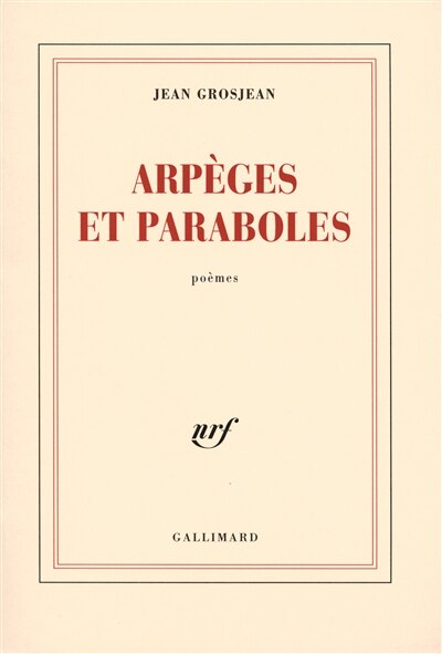 Front cover_Arp&egrave;ges et paraboles : po&egrave;mes