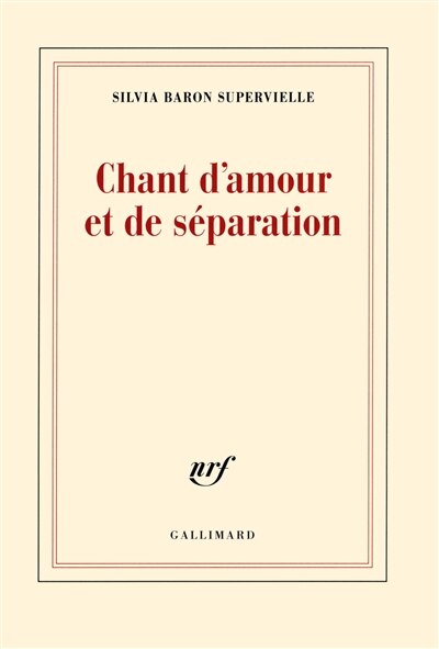 Front cover_Chant d'amour et de séparation