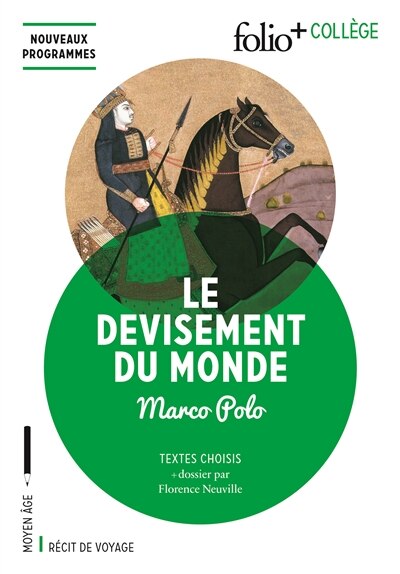 Couverture_Le devisement du monde : textes choisis