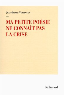 Front cover_Ma petite poésie ne connaît pas la crise