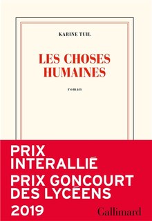 Front cover_LES CHOSES HUMAINES