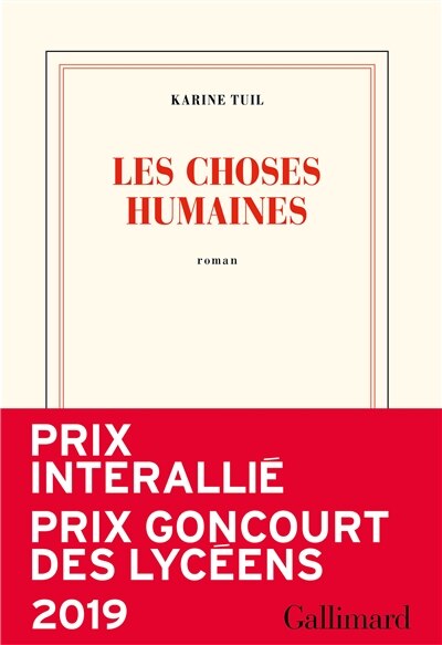 Front cover_LES CHOSES HUMAINES