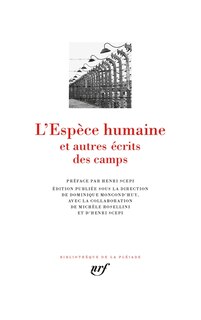 Front cover_L'espèce humaine : et autres écrits des camps