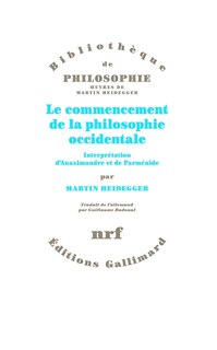 Front cover_Le commencement de la philosophie occidentale