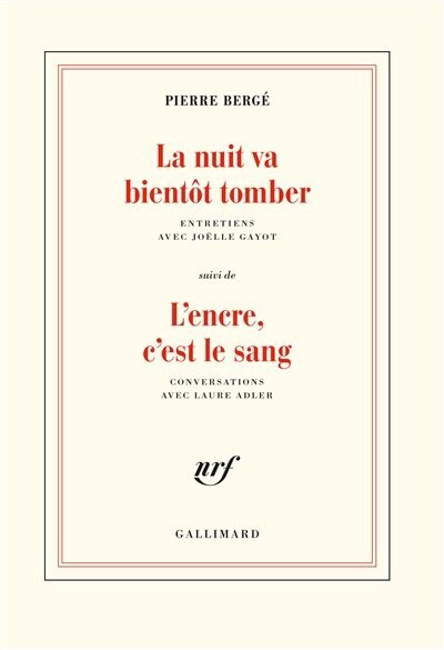 LA NUIT VA BIENTÔT TOMBER - L'ENCRE, C'EST LE SANG