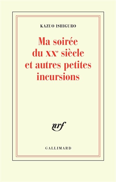 Front cover_Ma soirée du XXe siècle et autres petites incursions