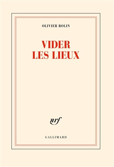 Front cover_Vider les lieux