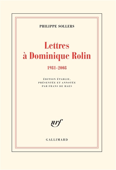 Couverture_LETTRES À DOMINIQUE ROLIN (1981-2008)