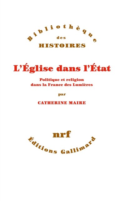 Front cover_L' Eglise dans l'Etat