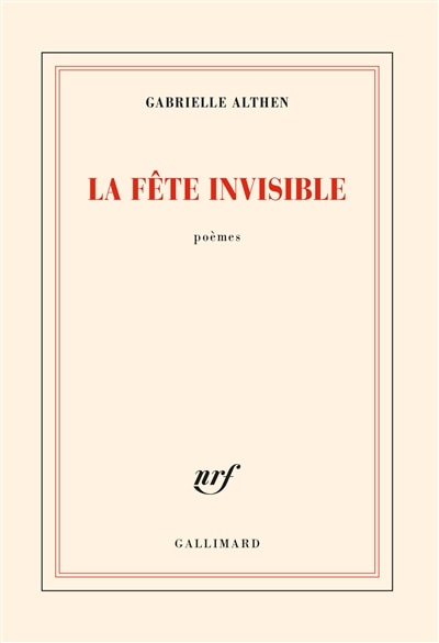 Front cover_La fête invisible : poèmes