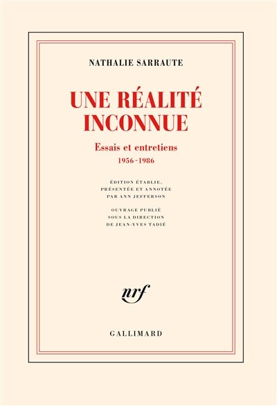 Une réalité inconnue: essais et entretiens