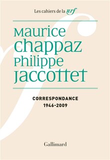 Front cover_Correspondance