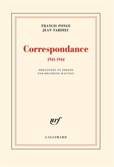 Front cover_Correspondance