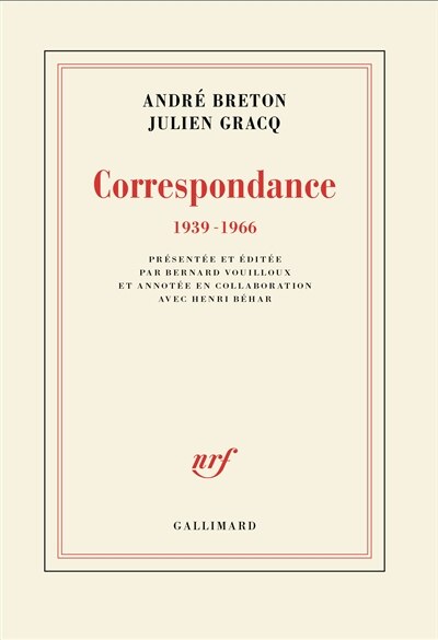 Couverture_Correspondance 1939-1966