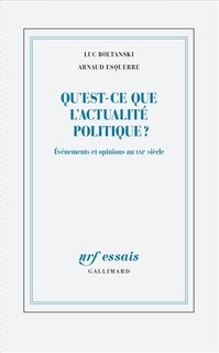 Couverture_Qu'est-ce que l'actualité politique ?