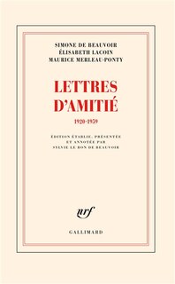 Couverture_Lettres d'amitié : 1920-1959