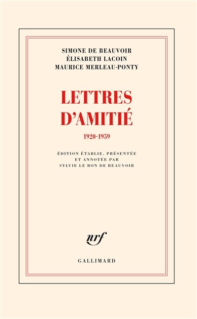 Couverture_Lettres d'amitié : 1920-1959