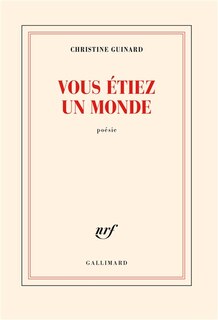 Front cover_Vous étiez un monde