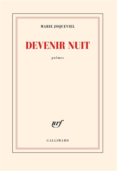 Front cover_Devenir nuit : po&egrave;mes