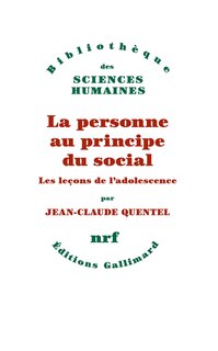Front cover_La personne au principe du social