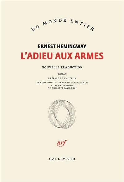 Couverture_L'ADIEU AUX ARMES
