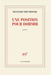 Front cover_Une position pour dormir