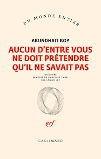 Couverture_AUCUN D'ENTRE VOUS NE DOIT PRÉTENDRE QU'IL NE SAVAIT PAS
