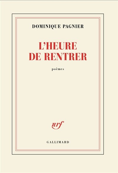 Front cover_L'heure de rentrer : poèmes