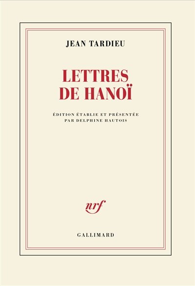 Front cover_Lettres de Hanoï